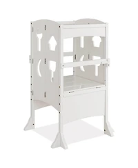 Gouun Kids Folding Kitchen Step Stool 3-10 with Safety Rails