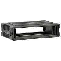Skb 2U Roto-Molded Shallow Rack Case with Steel Rails