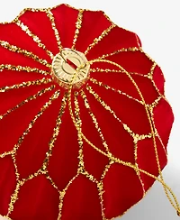 Holiday Lane Berry Tones Red Honeycomb Ball Ornament, Macy's Exclusive
