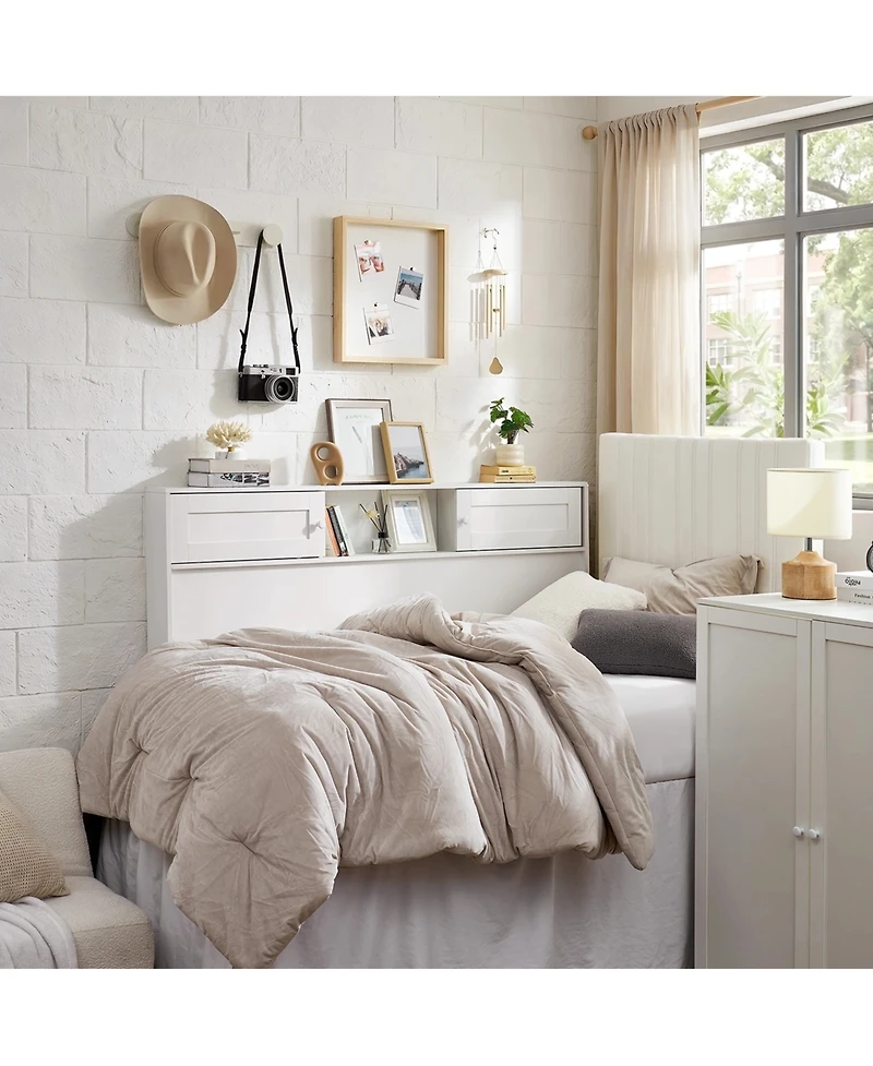 DormCo Yak About It Sliding Door Bedside Shelf