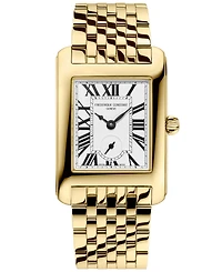 Frederique Constant Women's Carree Gold-Tone Stainless Steel Bracelet Watch, 25.2mm