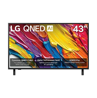 43" QNED82A Series 4K Uhd Smart Tv Quantum Dot Led webOS Hdr Gaming - 43QNED82A