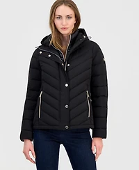 Women's Hooded Bibbed Packable Puffer Coat