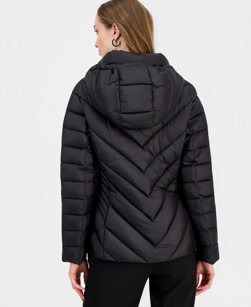 Michael Kors Women's Hooded Packable Puffer Coat