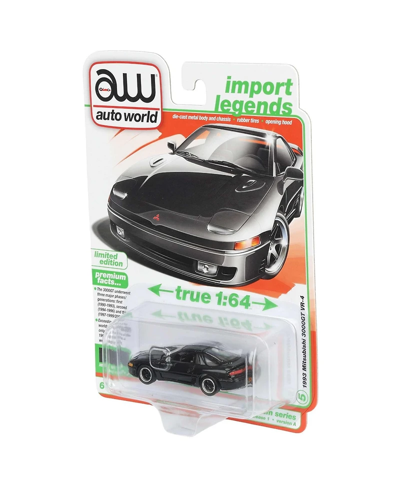 Auto World 1/64 1993 Mitsubishi 3000GT Vr-4 Replica, Albany Pearl, Import Legends Series