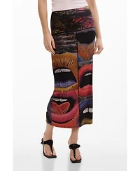 Desigual Women's Printed Knit Skirt