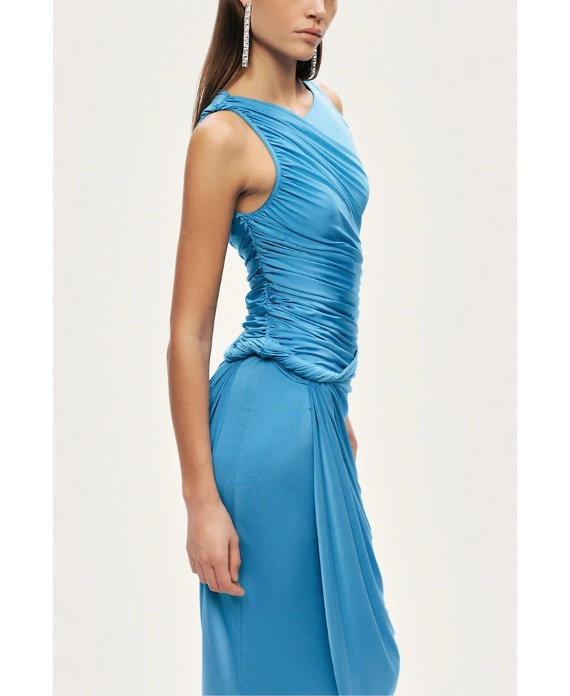 Nocturne Women's Draped Sleeveless Maxi Dress