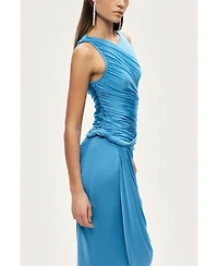 Nocturne Women's Draped Sleeveless Maxi Dress