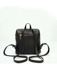 Susu Sutton Small Pebbled Leather Backpack Purse Top Handle Zipper Closure Travel Casual Bag for Women
