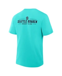 Fanatics Men's Light Blue Seattle Kraken Crash The Net Legacy T-Shirt