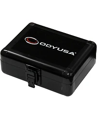 Odyssey Innovative Designs Krom Series Compact Utility Accessory Case with Interior Diced Foam and 5x3x1.5" Interior