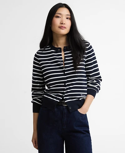 barbour baiton knitted cardigan