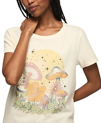 Lucky Brand Women's Floral Classic Crewneck T-Shirt
