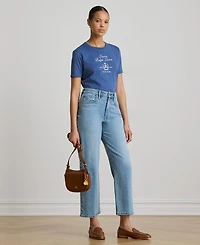 Lauren Ralph Women's Crewneck Short-Sleeve T-Shirt