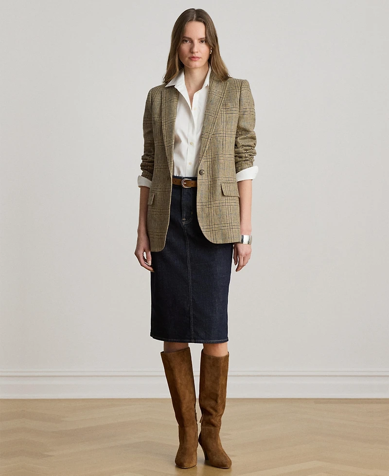 Lauren Ralph Denim Pencil Skirt