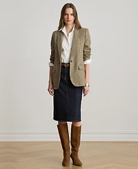 Lauren Ralph Denim Pencil Skirt