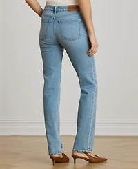 Lauren Ralph Women's Mid-Rise Slim-Fit Straight Jeans
