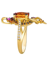Le Vian Multi-Gemstone & Vanilla Diamond (1/5 ct. t.w.) Ring in 14k Honey Gold