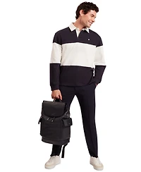 Ted Baker Men's Long-Sleeve Collared Regular-Fit Polo Shirt