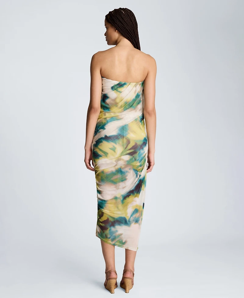 Kenneth Cole Women's Strapless Ruched Dress