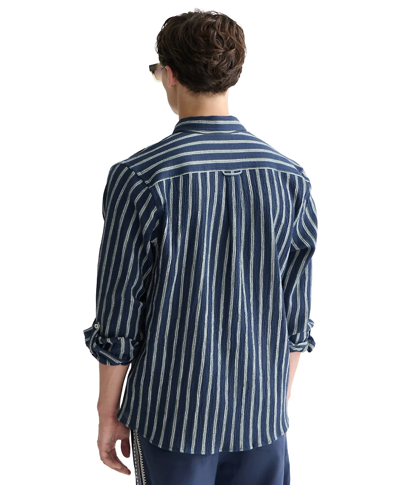 Scotch & Soda Men's Striped Regular-Fit Shirt