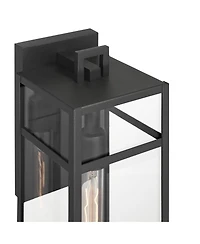 John Timberland San Lucas 18 3/4 inches High Modern Outdoor Wall Light Fixture Mount Porch House Weatherproof Sand Glass Shade