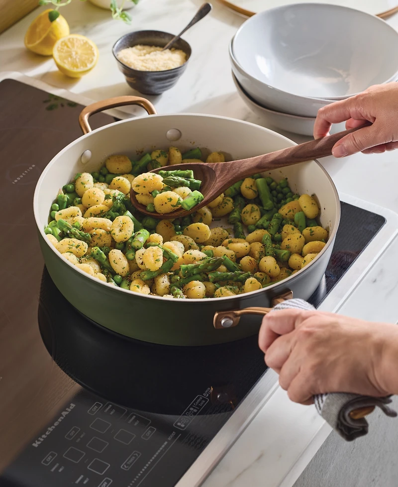 KitchenAid Design Series Hard-Anodized Ceramic Induction 5-Quart Lidded Saute Pan
