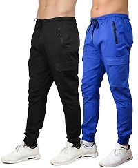Blu Rock Men's Slim-Fit Cargo Jogger Pants, 2-Pack