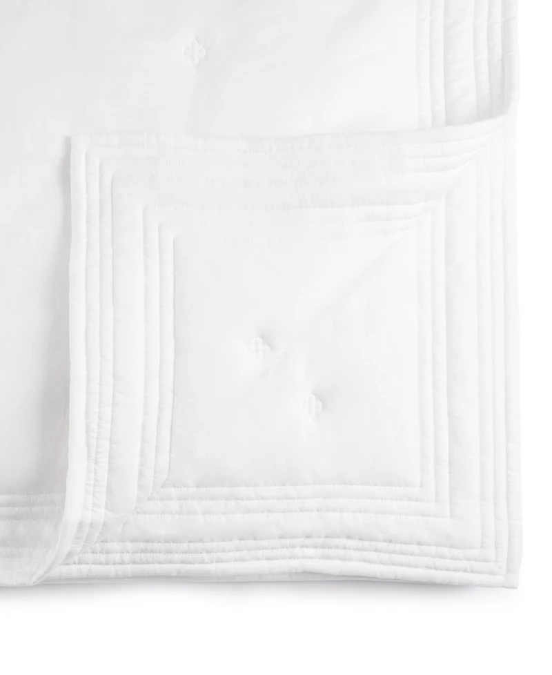 Michael Aram Tufted Quilted Cotton Coverlet, Queen