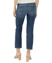 Silver Jeans Co. Women's Most Wanted Mid Rise Straight Leg Ankle
