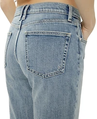 Silver Jeans Co. Women's Western Relaxed Straight Leg