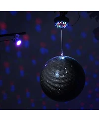Yescom 16" Disco Mirror Ball Rgb Spotlight Rotating Motor Kit for Party Events