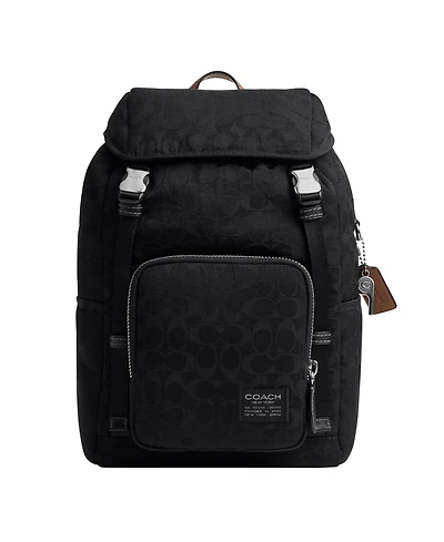 Coach Men's Logan Signature Leather Backpack