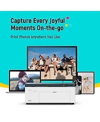 Liene Amber M100 Instant Photo Printer with 3x Ink Cartridges Refill