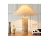 Brightech Runo Stone Led Table Lamp with Dimmer (14")