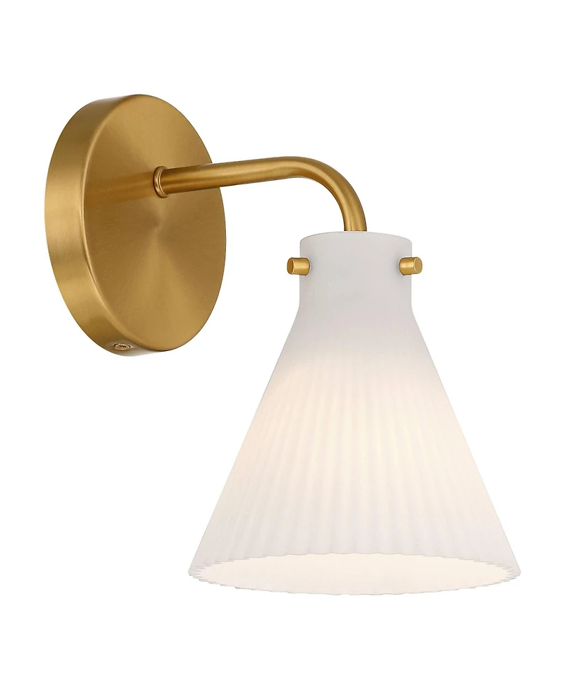 Possini Euro Design Possini Euro Cielo 9" High Warm Brass Wall Sconce Set of 2
