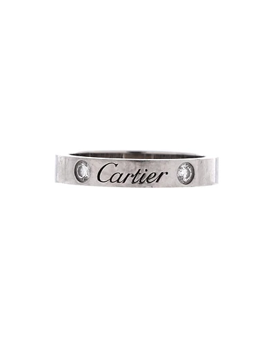 Pre-Owned Cartier C de Cartier 2 Diamonds Wedding Band Ring