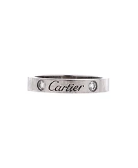 Pre-Owned Cartier C de Cartier 2 Diamonds Wedding Band Ring