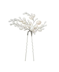 Untamed Petals Womens Poetry Freshwater Pearl Hair Pin