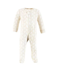 Touched by Nature Baby Girls Organic Cotton Sleep and Play, Traditional Floral, 0-3 Months