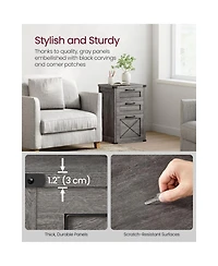 Slickblue Mobile File Cabinet with 3 Drawers for A4 Size Document Storage