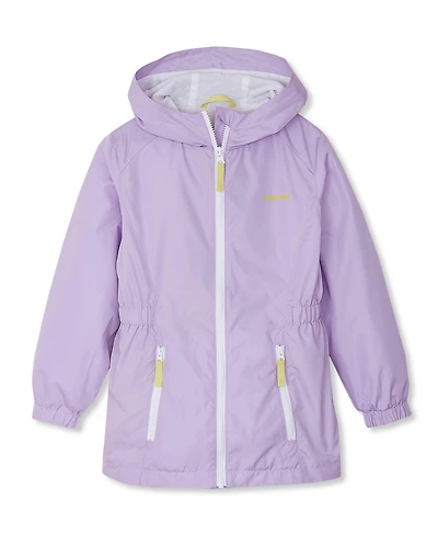 Lands' End Girls Hooded Water Resistant Rain Jacket