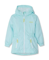 Lands' End Girls Hooded Water Resistant Rain Jacket