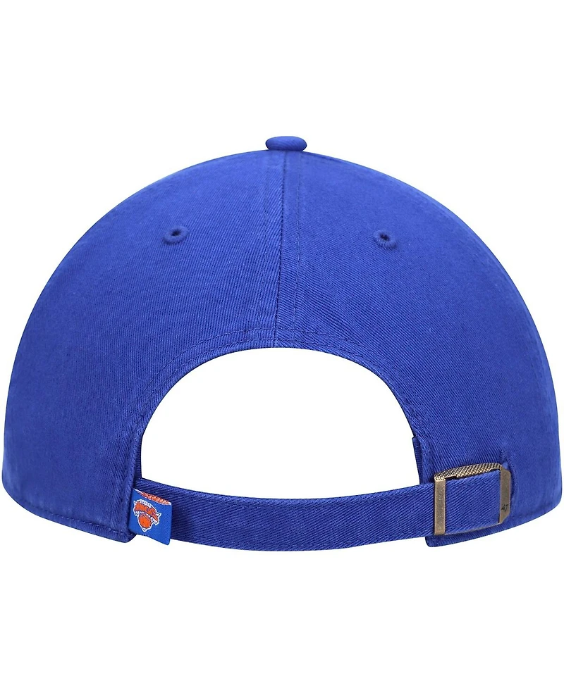 47 Brand Men's New York Knicks Core Logo Clean Up Adjustable Hat