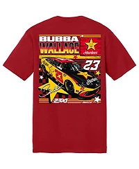 23xi Racing Men's Red Bubba Wallace 23 Hardee's T-Shirt