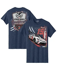 Joe Gibbs Racing Team Collection Men's Heather Navy Chase Briscoe 19 Free Bird Southern Spring Water Car T-Shirt