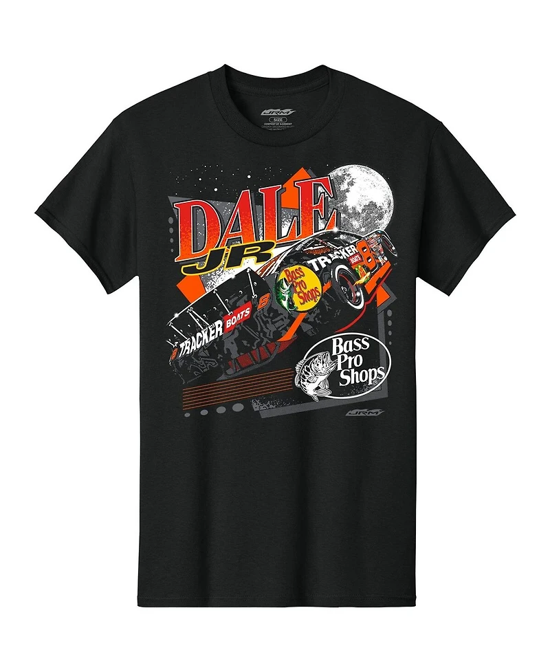 Jr Motorsports Official Team Apparel Men's Black Dale Earnhardt Jr. Bass Pro Shops 8 T-Shirt