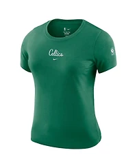Nike Women's Kelly Green Boston Celtics Courtside Modest Cropped Tri-Blend T-Shirt