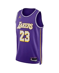 Jordan Men's and Women's LeBron James Purple Los Angeles Lakers Swingman Jersey - Statement Edition