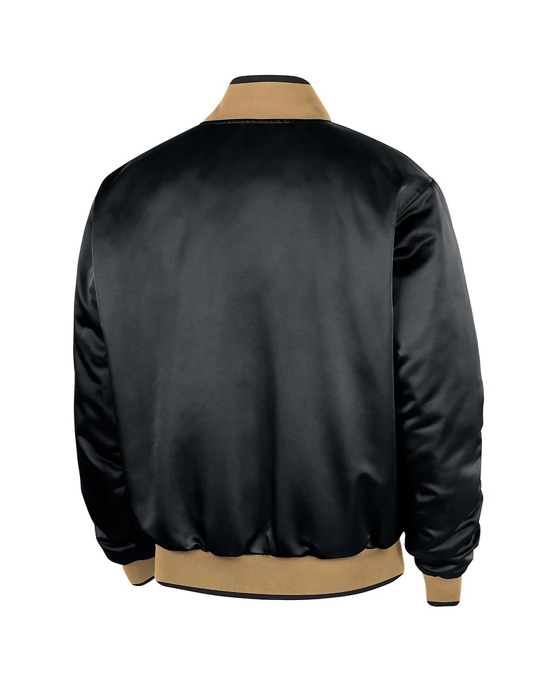 Nike Men's Black Boston Celtics 2025/26 City Edition Remix Courtside Full-Snap Bomber Jacket
